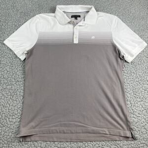 Banana Republic Polo Shirt Mens XL Brown Ombre Short Sleeve Embroidered Logo